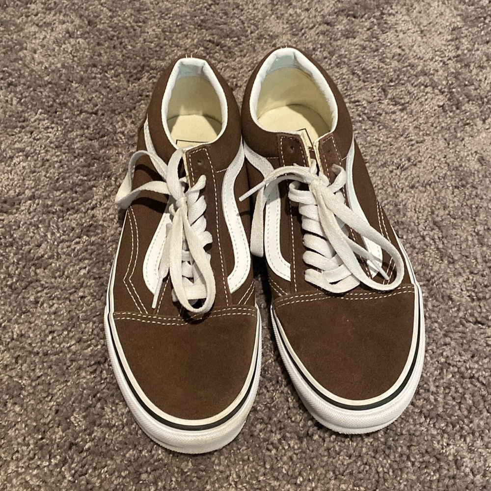 Brown old skool vans